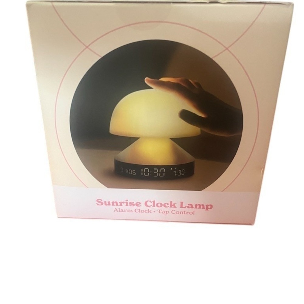 Sunrise Wake Up Light Alarm Clock Lamp Tap Control Sunset Mode USB-C